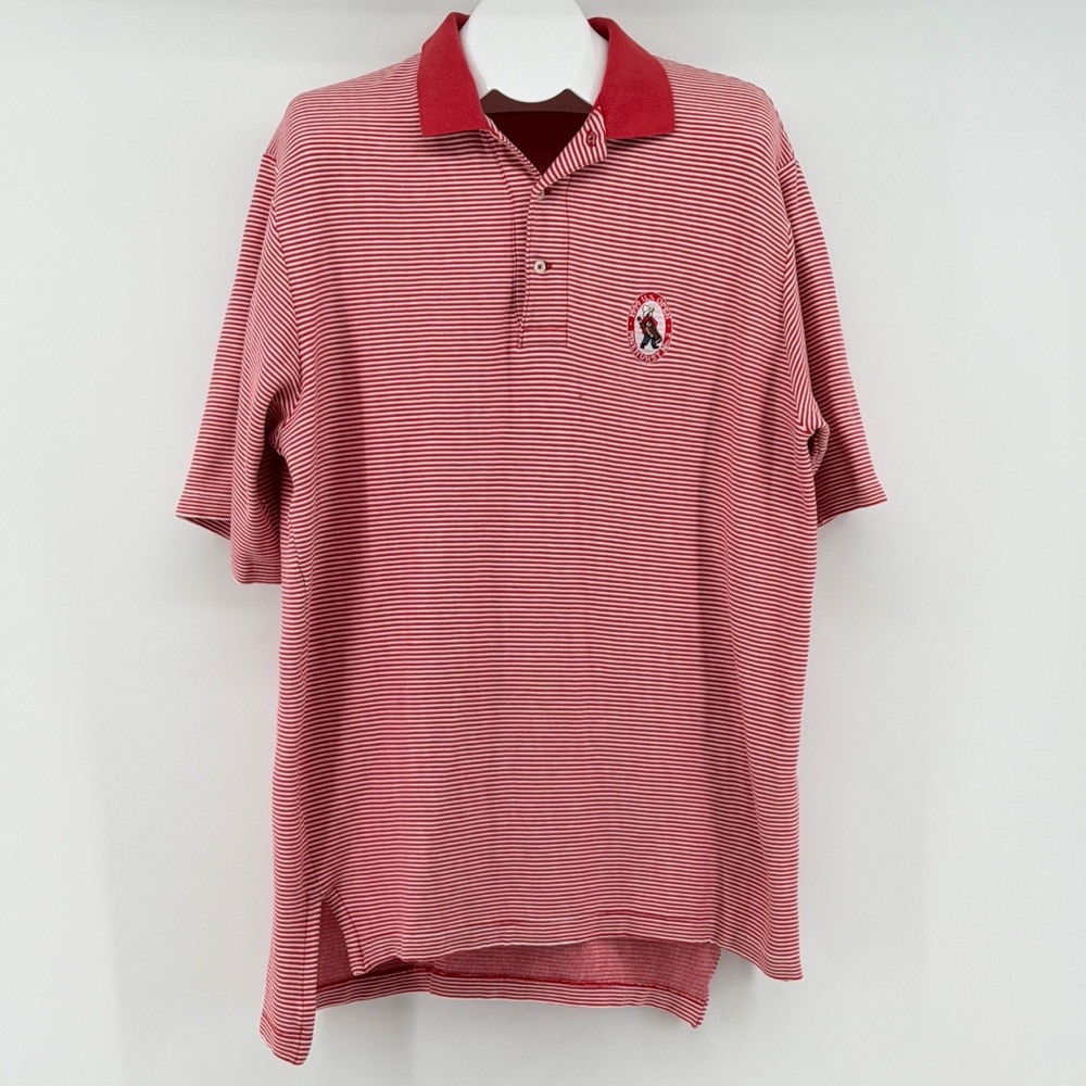 Vintage Polo Golf 1999 U.S. Open Pinehurst Polo Mens XL Red Stripe Cotton Shirt